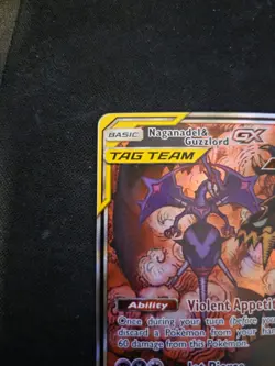 Naganadel & Guzzlord GX Tag Team 224/236 Pokemon Cosmic Eclipse Rare Ultra NM - Image 2