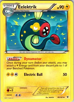 Eelektrik 40/101 Noble Victories Pokemon TCG LP Normal - Image 1