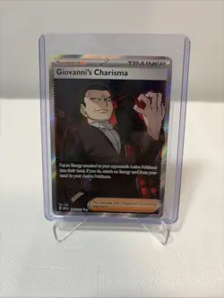 Giovanni's Charisma 197/165 Full Art SR Pokemon 151 English - Image 1