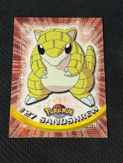 #27 Sandshrew NM - Pokemon Topps Series 1 - Image 1