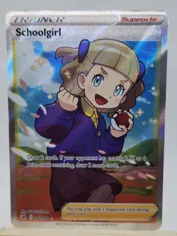 Pokemon Schoolgirl 262/264 Ultra Rare Full Art Holo Trainer Fusion Strike TCG - Image 1