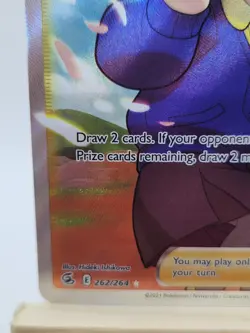 Pokemon Schoolgirl 262/264 Ultra Rare Full Art Holo Trainer Fusion Strike TCG - Image 4