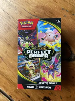 Pokemon TCG Mega Evolution Perfect Order Booster Bundle Box Opened - Image 1
