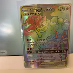 Marshadow & Machamp GX 221/214 - 2019 Holo Rare Pokemon *NM* - Image 1