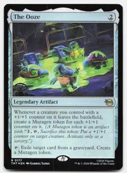 The Ooze 0177 Rare Teenage Mutant Ninja Turtles Magic: The Gathering Foil NM - Image 1