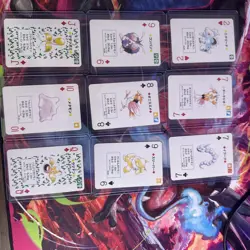 Vintage Pokemon Japanese Poker Card Green Deck Lot Of 9 NM Condition - Image 1