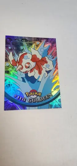 Pokemon Topps Foil #118 Goldeen Rainbow Foil TV Animation Series 3 Card - Image 2
