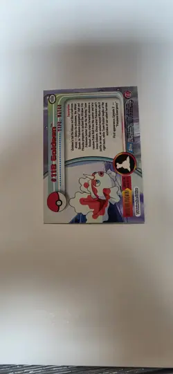 Pokemon Topps Foil #118 Goldeen Rainbow Foil TV Animation Series 3 Card - Image 3