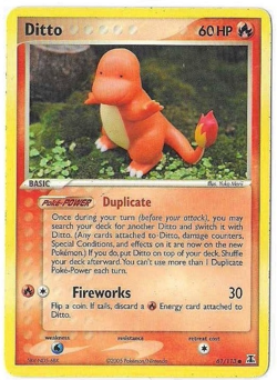 2005 Pokemon EX Delta Species Common Normal Ditto 61/113 LP - Image 1