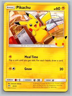 Pikachu 025/025 Promo McDonald's 25th Anniversary Promos Pokemon Near Mint - Image 1