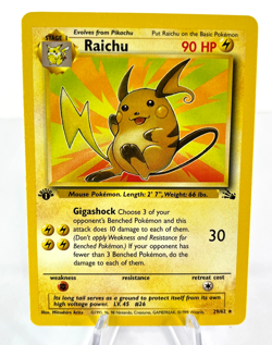 1st Edition Raichu 29/62 - Fossil - Rare - Pokemon - NM - Image 1