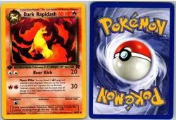 Dark Rapidash 44/82 Uncommon Team Rocket Pokemon NM - Image 3