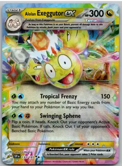 Alolan Exeggutor ex 133/191 Double Rare Surging Sparks Pokemon NM - Image 1