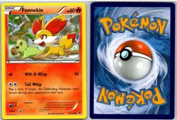 Fennekin 10/124 Common Fates Collide Pokemon NM - Image 3