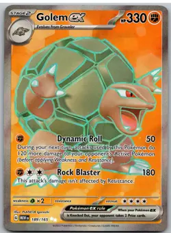 Golem ex 189/165 Ultra Rare 151 Pokemon NM - Image 1