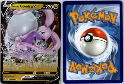 Hisuian Goodra V 135/196 Holo V Rare Lost Origin Pokemon NM - Image 3