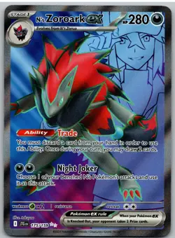 N's Zoroark ex 175/159 Ultra Rare Journey Together Pokemon NM - Image 1