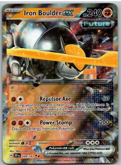 Iron Boulder ex 099/162 Double Rare Temporal Forces Pokemon NM - Image 1
