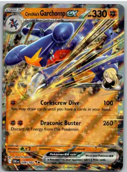 Cynthia's Garchomp ex 104/182 Double Rare Destined Rivals Pokemon NM - Image 1
