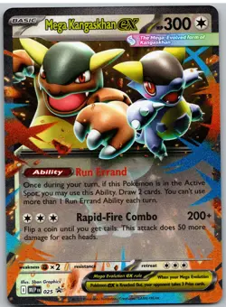 Mega Kangaskhan ex - 025 025 Holo Promo ME: Mega Evolution Promo Pokemon NM - Image 1