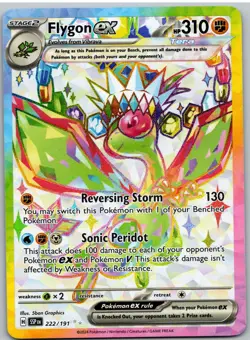 Flygon ex 222/191 Ultra Rare Surging Sparks Pokemon NM - Image 1