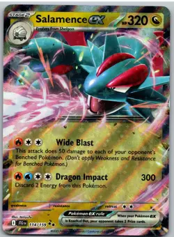 Salamence ex 114/159 Double Rare Journey Together Pokemon NM - Image 1