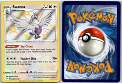 Swanna SV096/SV122 Shiny Rare Shining Fates Shiny Vault Pokemon NM - Image 3