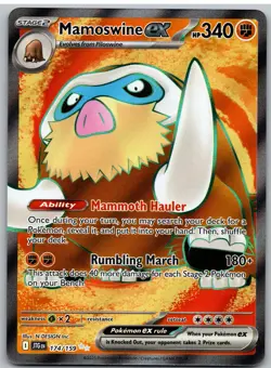 Mamoswine ex 174/159 Ultra Rare Journey Together Pokemon NM - Image 1