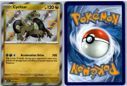 Cyclizar 195/091 Shiny Rare Paldean Fates Pokemon NM - Image 3