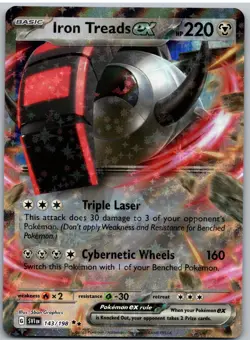 Iron Treads ex 143/198 Double Rare Scarlet & Violet Pokemon NM - Image 1