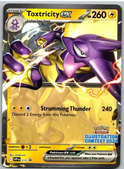 Toxtricity ex (Illustration Contest 2024) 215 Scarlet & Violet Promo Pokemon NM - Image 1