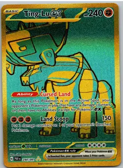 Ting-Lu ex 244/091 Hyper Rare Paldean Fates Pokemon NM - Image 1