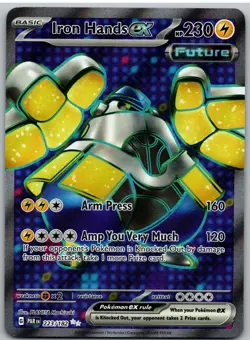Iron Hands ex 223/182 Ultra Rare Paradox Rift Pokemon NM - Image 1