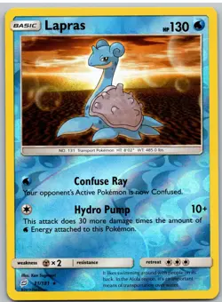 Lapras 31/181 Rare Team Up Pokemon NM - Image 1