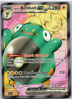 Iono's Bellibolt ex 194 Holo Promo Scarlet & Violet Promo Pokemon NM - Image 1