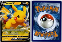 Pikachu V SWSH061 Holo Promo Sword & Shield Promo Pokemon NM - Image 3