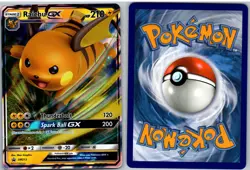 Raichu GX - SM213 Holo Promo Sun & Moon Promo Pokemon NM - Image 3