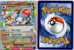Cinderace ex 28/142 Double Rare Stellar Crown Pokemon NM - Image 3