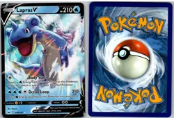 Lapras V 049/202 Holo V Rare Sword & Shield Pokemon NM - Image 3