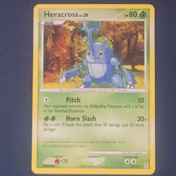 Heracross 28/130 - Diamond & Pearl Base - Rare Non Holo Pokemon Card - LP - Image 1