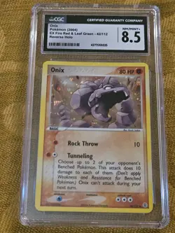 Pokemon TCG Onix FireRed & LeafGreen 42/112 Reverse Holo CGC 8.5 - Image 1