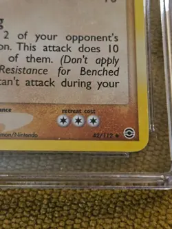 Pokemon TCG Onix FireRed & LeafGreen 42/112 Reverse Holo CGC 8.5 - Image 4