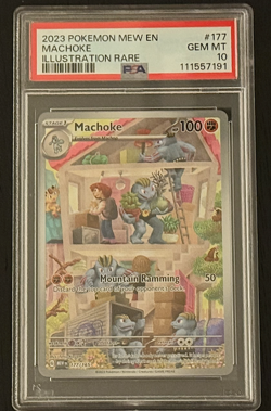 PSA 10 MACHOKE #177 - 2023 POKEMON EN GEM MT IR - Image 1
