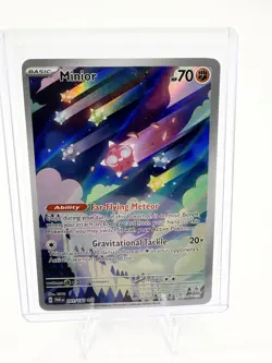 Minior 201/182 Illustration Rare Full Art Paradox Rift Pokemon NM 2023 - Image 1