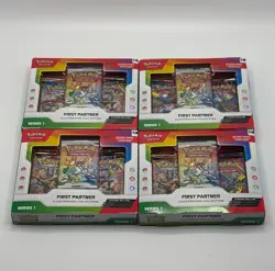 4x Pokemon TCG First Partner Illustration Collection | Brand New | Fast Ship - Image 1