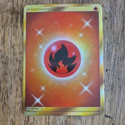 Pokemon TCG Fire Energy Burning Shadows 167/147 Holo Secret Rare - Image 1