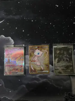 Pokemon 151 UPC Promo Set, Box Fresh: Metal Mew 205, Sealed Mew 053 & Mewtwo 052 - Image 1