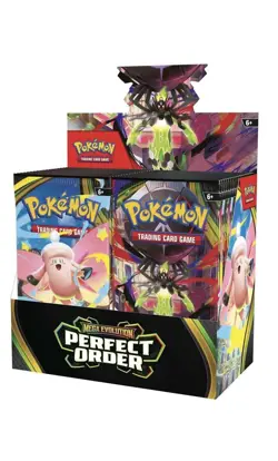 FACTORY SEALED IN HAND Pokemon Mega Evolution Perfect Order Booster Box Display - Image 2