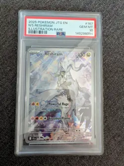 Pokemon TCG - N’s Reshiram 167/159 - Journey Together Illustration Rare - PSA 10 - Image 1