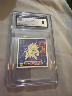 JOLTEON AMADA HYPER STICKER PART 2 1997 JAPANESE POKEMON TCG - Image 1